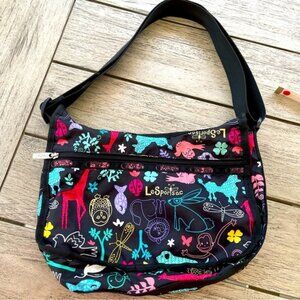 LeSportsac Vera Classic Animal Crackers Hobo Bag